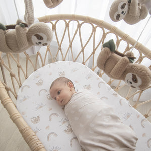 Living Textiles Musical Cot Mobile Happy Sloth