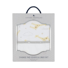 Load image into Gallery viewer, Living Textiles Change Pad Cover & Liner Set
