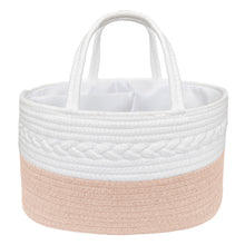 Load image into Gallery viewer, Living Textiles 100% Cotton Rope Nappy Caddy