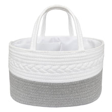 Load image into Gallery viewer, Living Textiles 100% Cotton Rope Nappy Caddy