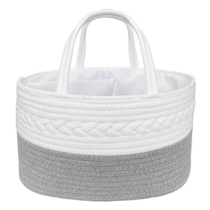 Living Textiles 100% Cotton Rope Nappy Caddy
