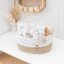 Load image into Gallery viewer, Living Textiles 100% Cotton Rope Nappy Caddy
