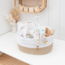 Load image into Gallery viewer, Living Textiles 100% Cotton Rope Nappy Caddy