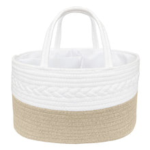 Load image into Gallery viewer, Living Textiles 100% Cotton Rope Nappy Caddy