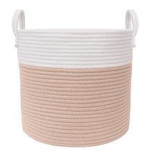 Load image into Gallery viewer, Living Textiles 100% Cotton Rope Hamper - Medium
