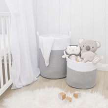 Load image into Gallery viewer, Living Textiles 100% Cotton Rope Hamper - Medium