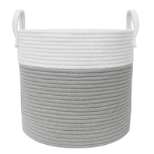 Load image into Gallery viewer, Living Textiles 100% Cotton Rope Hamper - Medium