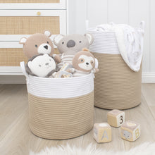 Load image into Gallery viewer, Living Textiles 100% Cotton Rope Hamper - Medium