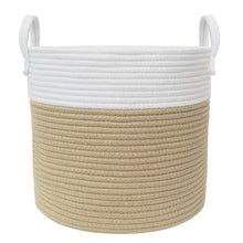 Load image into Gallery viewer, Living Textiles 100% Cotton Rope Hamper - Medium