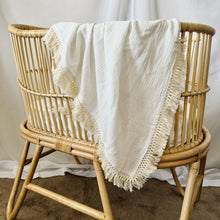 Load image into Gallery viewer, Mini & Me Lace Trim Cotton Swaddle