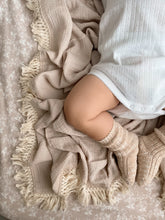Load image into Gallery viewer, Mini & Me Lace Trim Cotton Swaddle