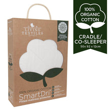 Load image into Gallery viewer, Living Textiles Organic Smart-Dri Fitted Mattress Protector