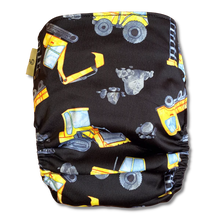 Load image into Gallery viewer, Earthside Eco Bum &#39;Digger Daze&#39; OSFM Side Snapping Cloth Nappy
