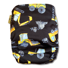 Load image into Gallery viewer, Earthside Eco Bum 'Digger Daze' OSFM Side Snapping Cloth Nappy
