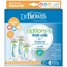 Load image into Gallery viewer, Dr Browns Options+ Wide Neck Baby Bottle STARTER KIT