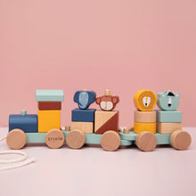 Load image into Gallery viewer, Trixie Wooden Animal Train