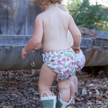 Load image into Gallery viewer, Earthside Eco Bums &#39;Summer Sunset&#39; OSFM Side Snapping Cloth Nappy
