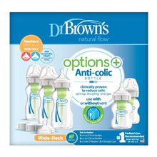 Load image into Gallery viewer, Dr Browns Options+ Wide Neck Newborn FEEDING SET