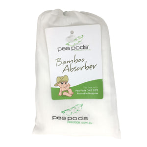 Pea Pods Bamboo Absorber - for "ONE" Size Pea Pods Nappies