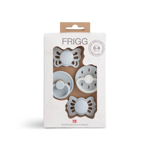 FRIGG Baby’s First Pacifier / Dummy - 4pk SILICONE - Size 1 (0-6m)