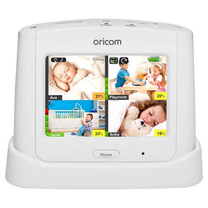 Oricom Babysense 7 + 3.5" Digital Video/Audio Baby Monitor (SC870WH) - Value Pack