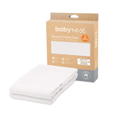 Load image into Gallery viewer, BabyRest Bamboo Junior Pillow Case 2pk
