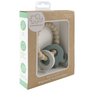 Playground Silicone Elephant Teether (Silicone Ring)