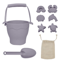 Load image into Gallery viewer, Playground Silicone 8 piece Bucket &amp; Spade Set
