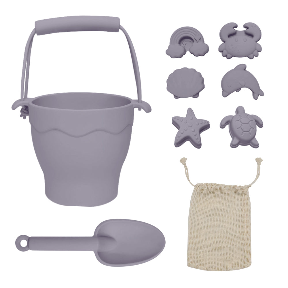 Playground Silicone 8 piece Bucket & Spade Set