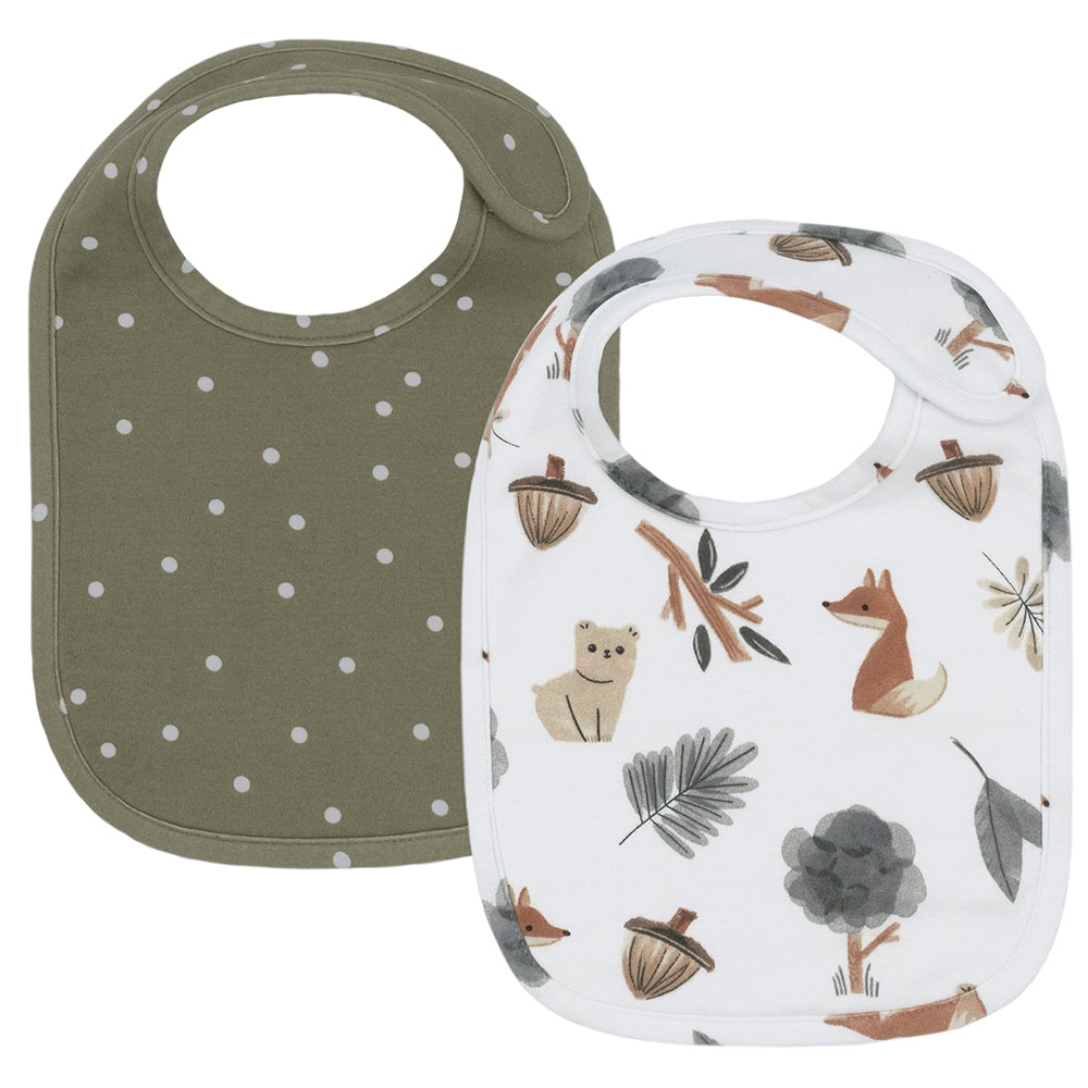 Living Textiles Baby Bib Set 2pk