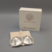 Load image into Gallery viewer, Zen Mumma Deluxe Silver Nursing Cups
