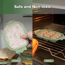 Load image into Gallery viewer, Haakaa Fresh Food Feeder &amp; Silicone Pineapple Nibble Tray Set (Pea Green)
