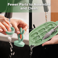 Load image into Gallery viewer, Haakaa Fresh Food Feeder &amp; Silicone Pineapple Nibble Tray Set (Pea Green)
