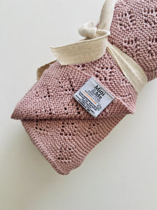 Mini & Me Diamond Knit Baby Blanket