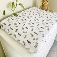 Load image into Gallery viewer, Mini &amp; Me Fitted Jersey Bassinet Sheet
