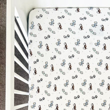 Load image into Gallery viewer, Mini &amp; Me Fitted Jersey Cot Sheet
