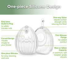 Load image into Gallery viewer, Haakaa Shell Wearable Silicone Breast Pump (1pc)
