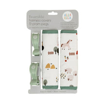Load image into Gallery viewer, All4Ella Reversible Harness Covers &amp; Pram Pegs
