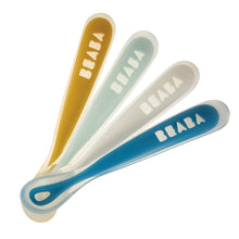 Load image into Gallery viewer, Beaba 1st Age Silicone Spoons - 4 Pack
