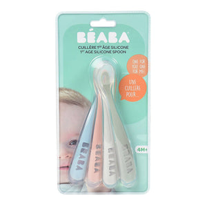 Beaba 1st Age Silicone Spoons - 4 Pack