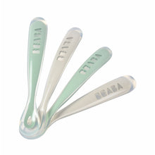 Load image into Gallery viewer, Beaba 1st Age Silicone Spoons - 4 Pack
