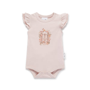 Aster & Oak Secret Garden Print Onesie