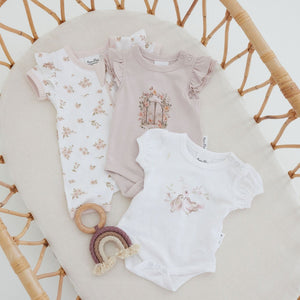 Aster & Oak Secret Garden Print Onesie