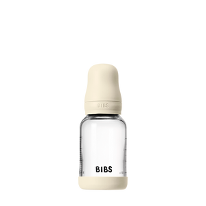 BIBS Baby Bottle Complete Set GLASS - Ivory