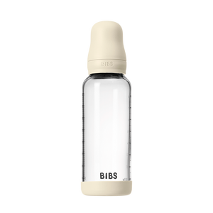 BIBS Baby Bottle Complete Set GLASS - Ivory