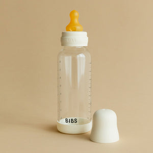 BIBS Baby Bottle Complete Set GLASS - Ivory