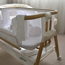 Load image into Gallery viewer, BabyRest Alfie Bedside Bassinet with FREE Mattress Protector and  Organic Bamboo Fitted Sheet
