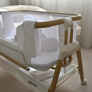 BabyRest Alfie Bedside Bassinet with FREE Mattress Protector and  Organic Bamboo Fitted Sheet