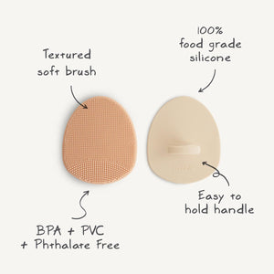 Mushie Cradle Cap Brush - 2 pack