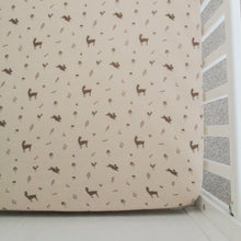 Load image into Gallery viewer, Over the Dandelions Muslin Fitted Cot Sheet
